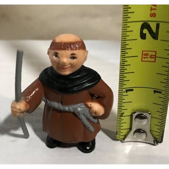 VINTAGE 1991 SOMA ROBIN HOOD PVC FRIAR TUCK 1.75" TALL ACTION FIGURE - Picture 7 of 7